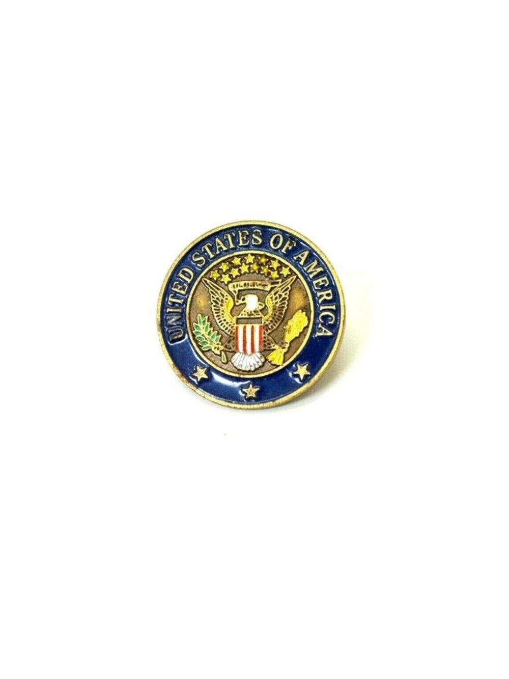 Bristol USA Pin Classics United States America Round Metallic Uniform Eagle